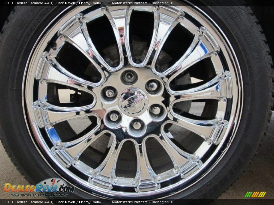 2011 Cadillac Escalade AWD Black Raven / Ebony/Ebony Photo #14