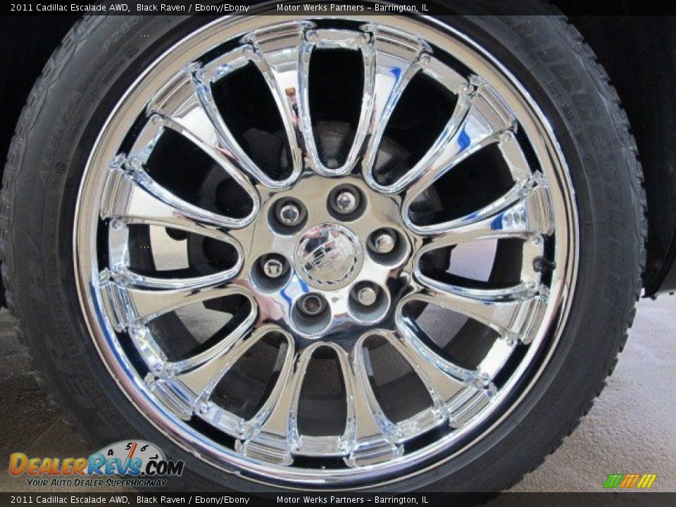 2011 Cadillac Escalade AWD Black Raven / Ebony/Ebony Photo #15