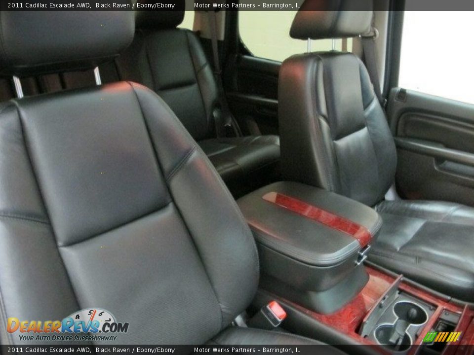 2011 Cadillac Escalade AWD Black Raven / Ebony/Ebony Photo #23