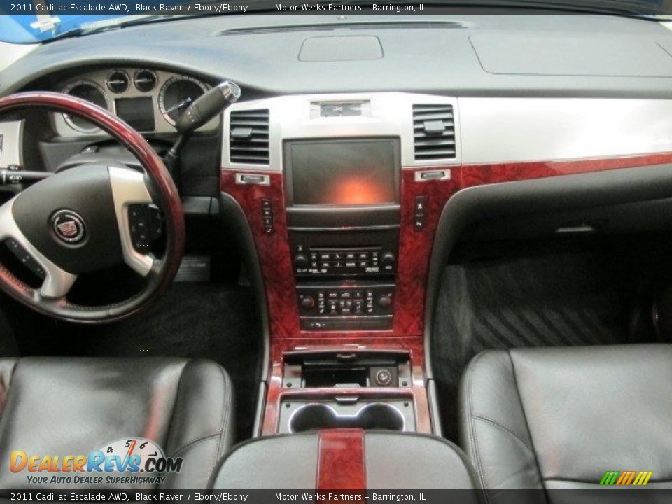 2011 Cadillac Escalade AWD Black Raven / Ebony/Ebony Photo #25