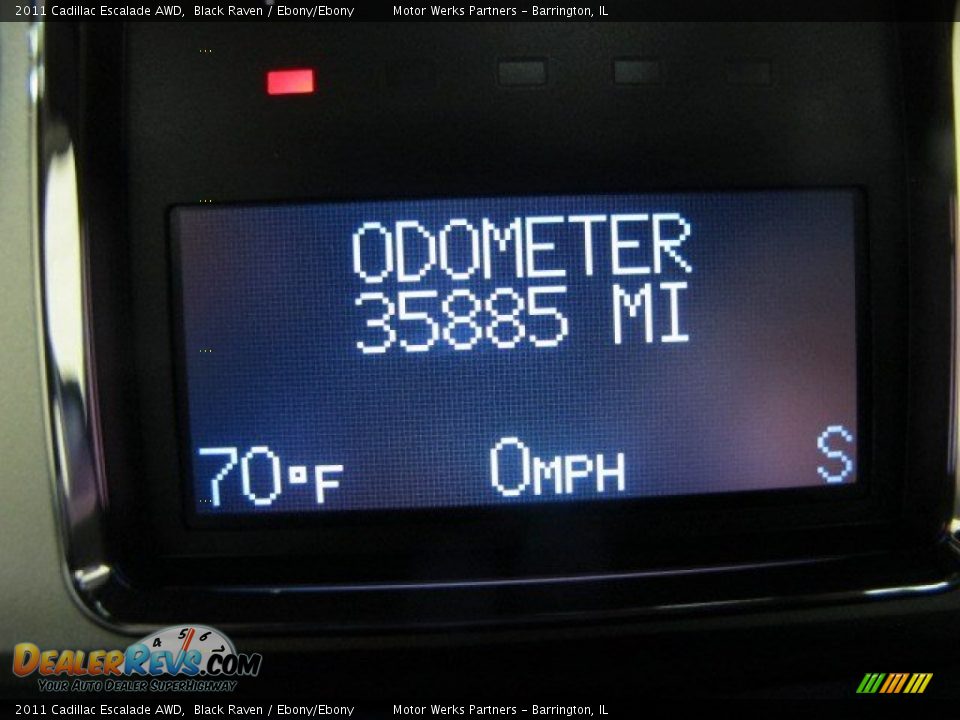2011 Cadillac Escalade AWD Black Raven / Ebony/Ebony Photo #28
