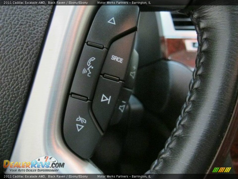 2011 Cadillac Escalade AWD Black Raven / Ebony/Ebony Photo #36