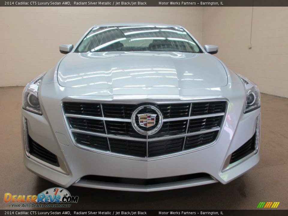 2014 Cadillac CTS Luxury Sedan AWD Radiant Silver Metallic / Jet Black/Jet Black Photo #3