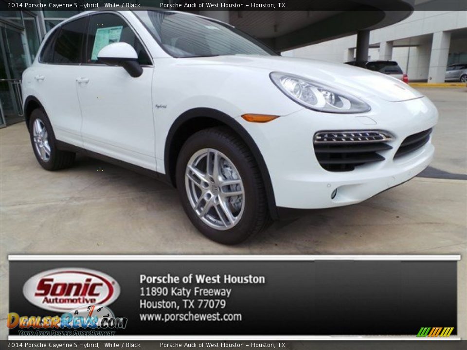 2014 Porsche Cayenne S Hybrid White / Black Photo #1