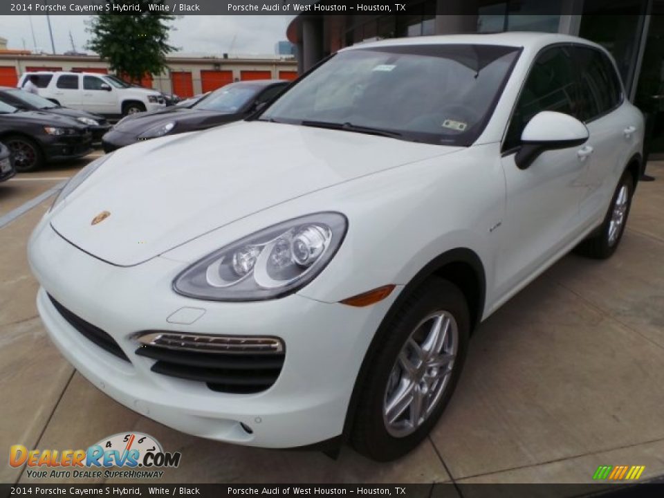2014 Porsche Cayenne S Hybrid White / Black Photo #3