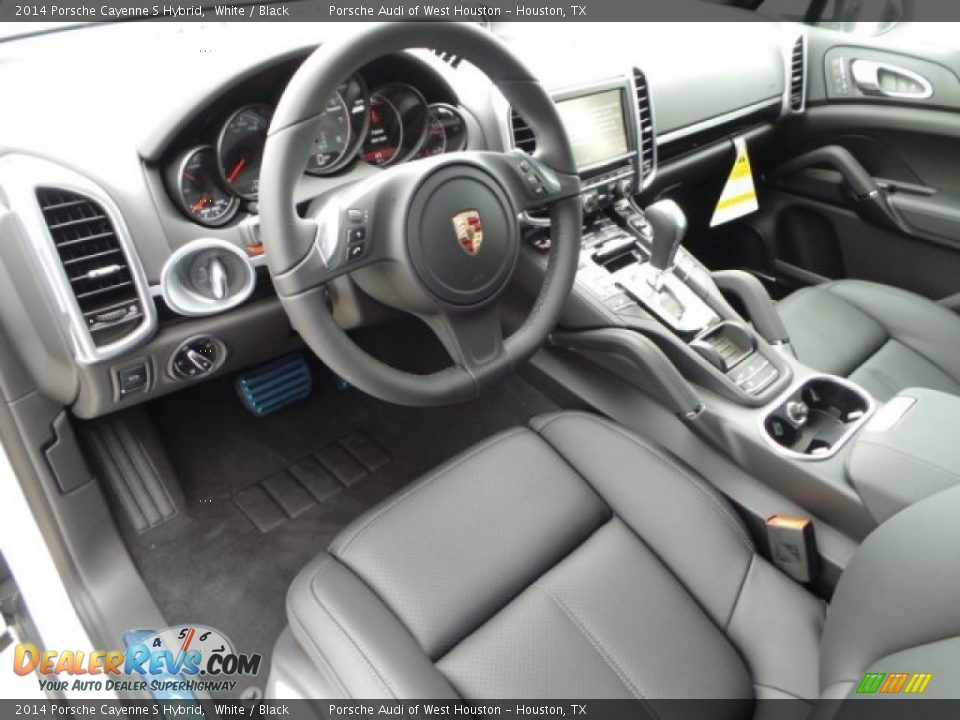 Black Interior - 2014 Porsche Cayenne S Hybrid Photo #12