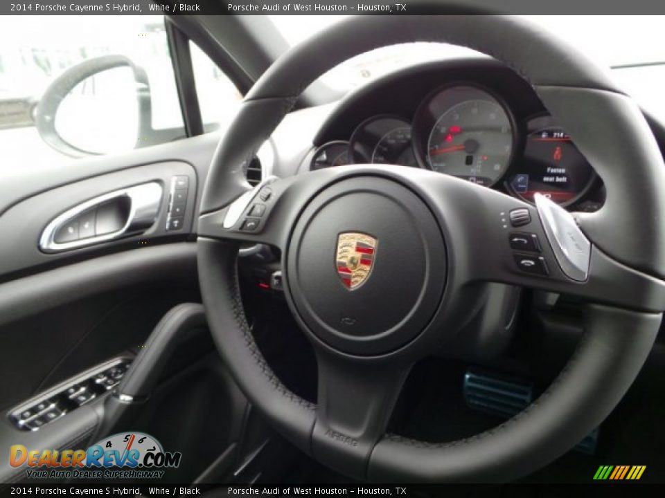 2014 Porsche Cayenne S Hybrid White / Black Photo #28