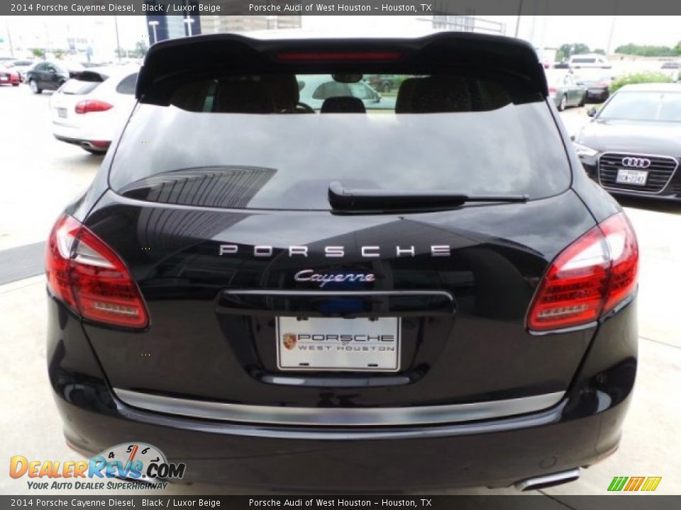 2014 Porsche Cayenne Diesel Black / Luxor Beige Photo #6