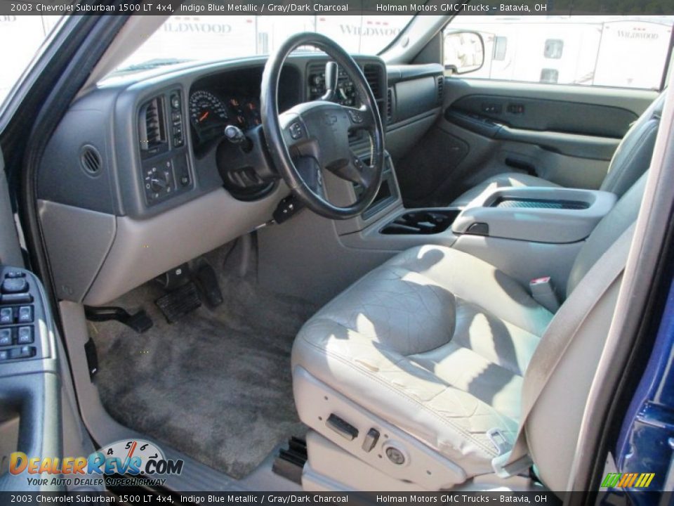2003 Chevrolet Suburban 1500 LT 4x4 Indigo Blue Metallic / Gray/Dark Charcoal Photo #5