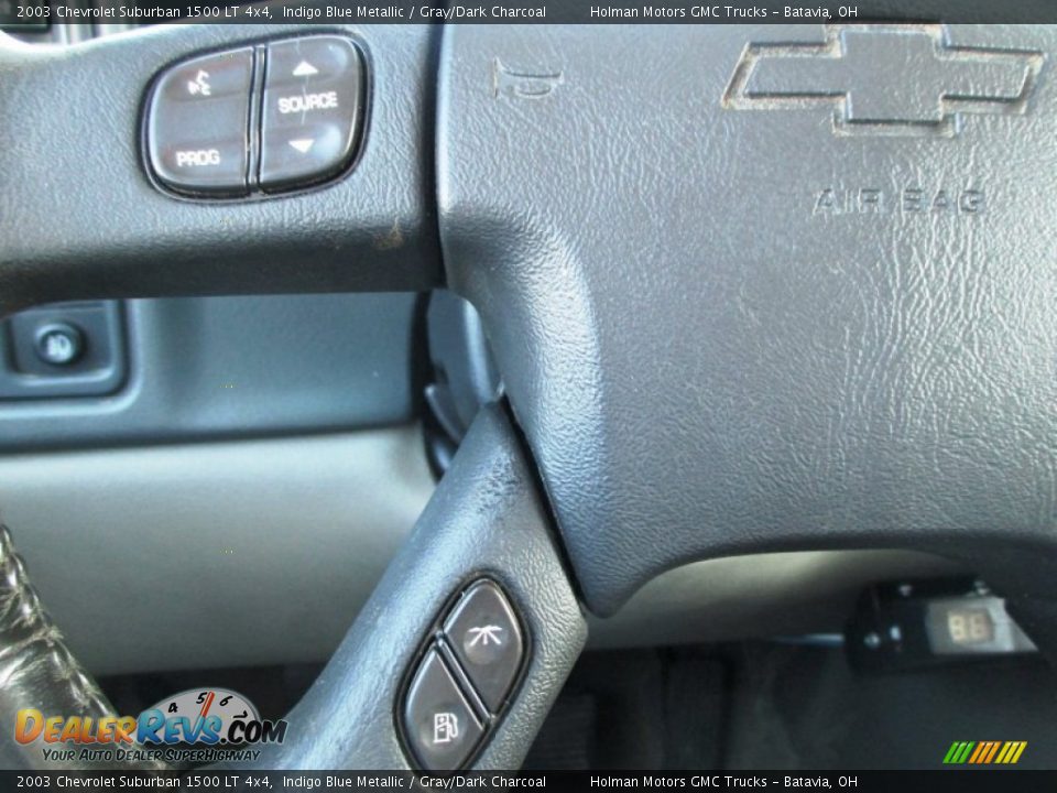 2003 Chevrolet Suburban 1500 LT 4x4 Indigo Blue Metallic / Gray/Dark Charcoal Photo #13