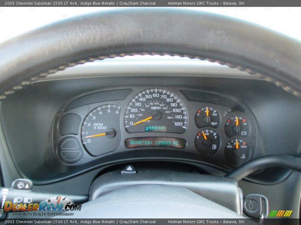 2003 Chevrolet Suburban 1500 LT 4x4 Indigo Blue Metallic / Gray/Dark Charcoal Photo #14