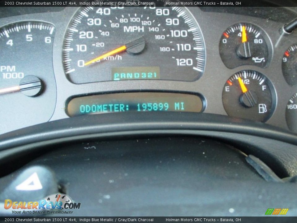 2003 Chevrolet Suburban 1500 LT 4x4 Indigo Blue Metallic / Gray/Dark Charcoal Photo #15