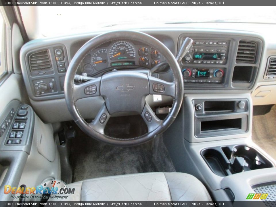 2003 Chevrolet Suburban 1500 LT 4x4 Indigo Blue Metallic / Gray/Dark Charcoal Photo #21