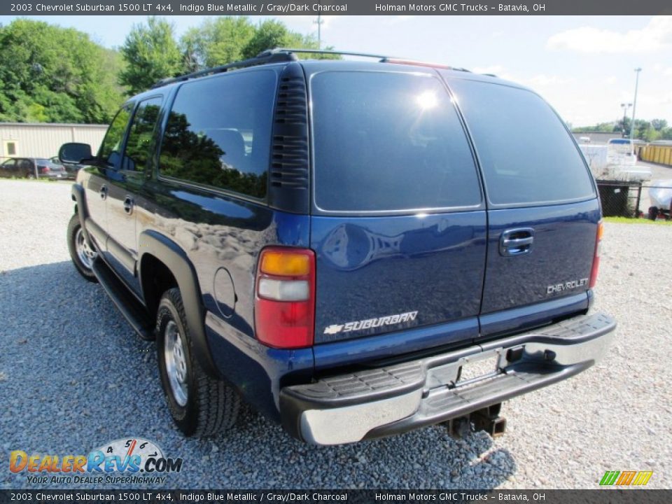 2003 Chevrolet Suburban 1500 LT 4x4 Indigo Blue Metallic / Gray/Dark Charcoal Photo #27