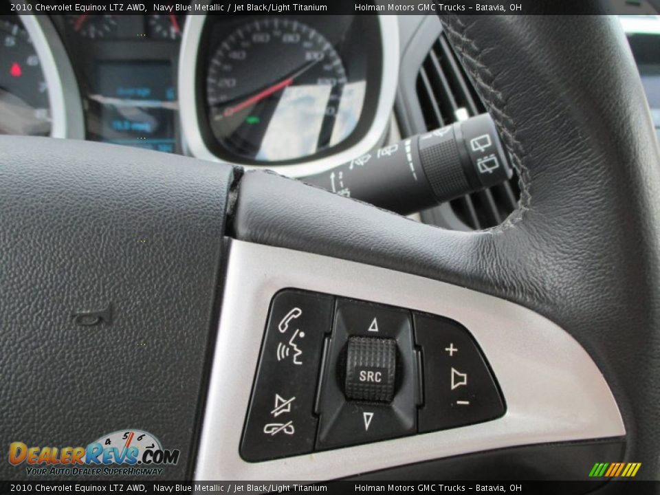 2010 Chevrolet Equinox LTZ AWD Navy Blue Metallic / Jet Black/Light Titanium Photo #13