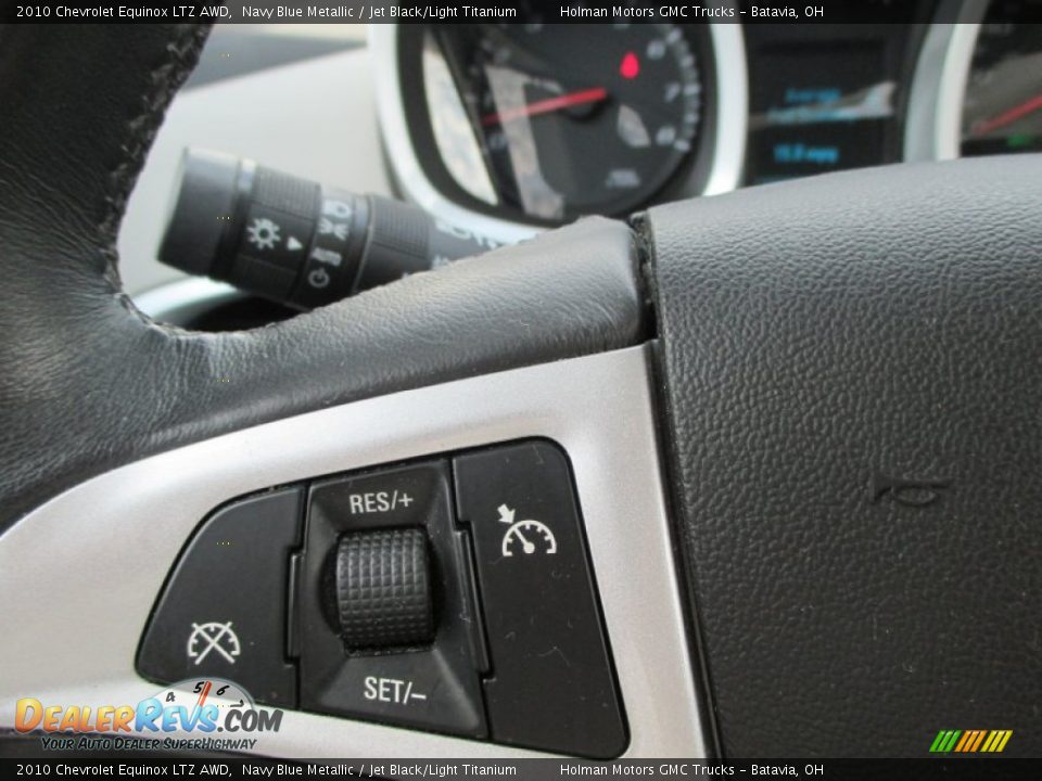 2010 Chevrolet Equinox LTZ AWD Navy Blue Metallic / Jet Black/Light Titanium Photo #14