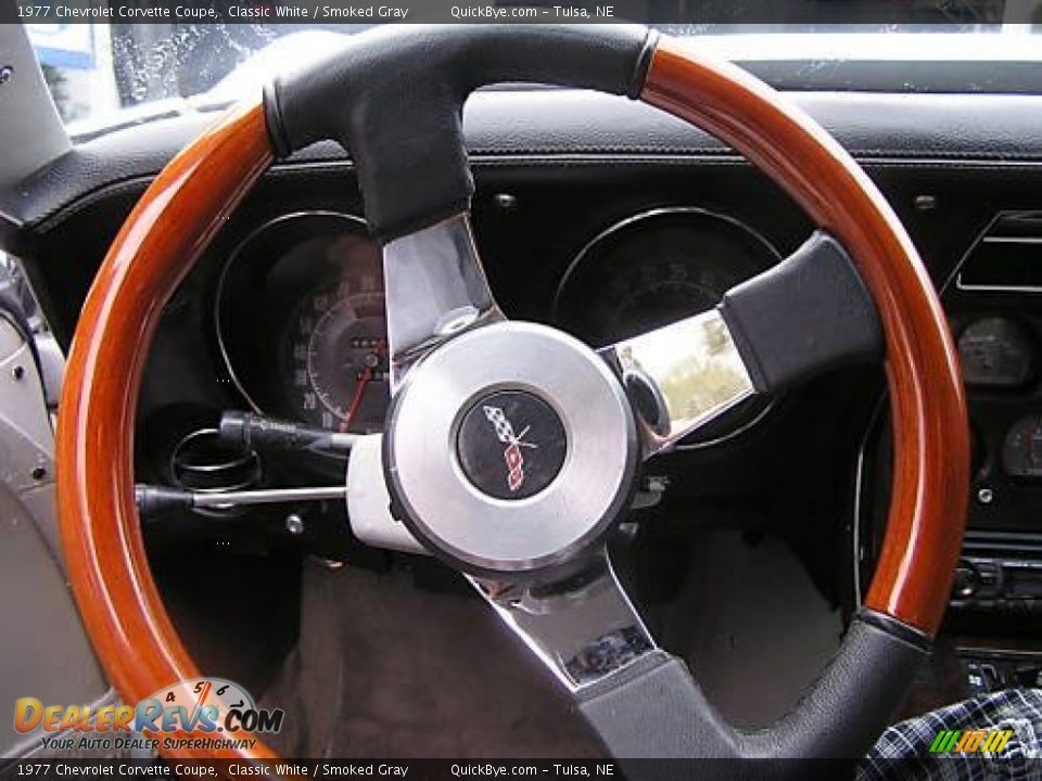 1977 Chevrolet Corvette Coupe Classic White / Smoked Gray Photo #6