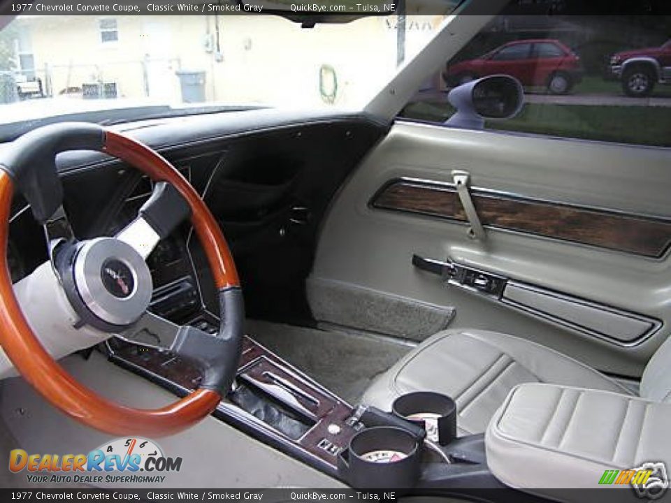 Smoked Gray Interior - 1977 Chevrolet Corvette Coupe Photo #7