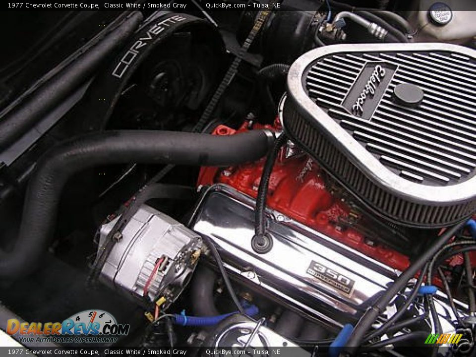 1977 Chevrolet Corvette Coupe Classic White / Smoked Gray Photo #14