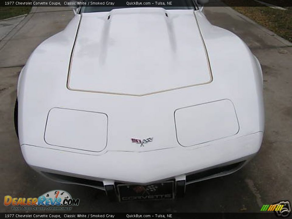1977 Chevrolet Corvette Coupe Classic White / Smoked Gray Photo #15