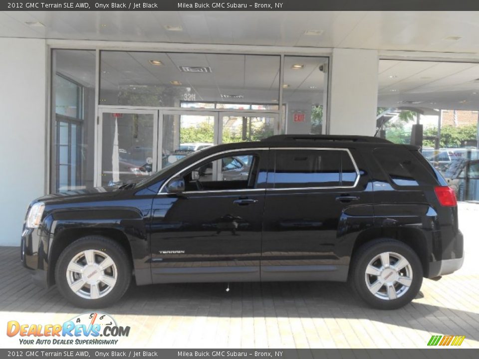 2012 GMC Terrain SLE AWD Onyx Black / Jet Black Photo #4