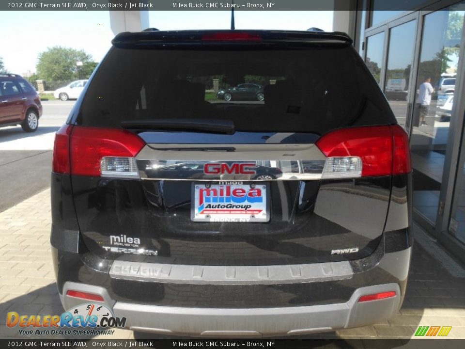 2012 GMC Terrain SLE AWD Onyx Black / Jet Black Photo #6