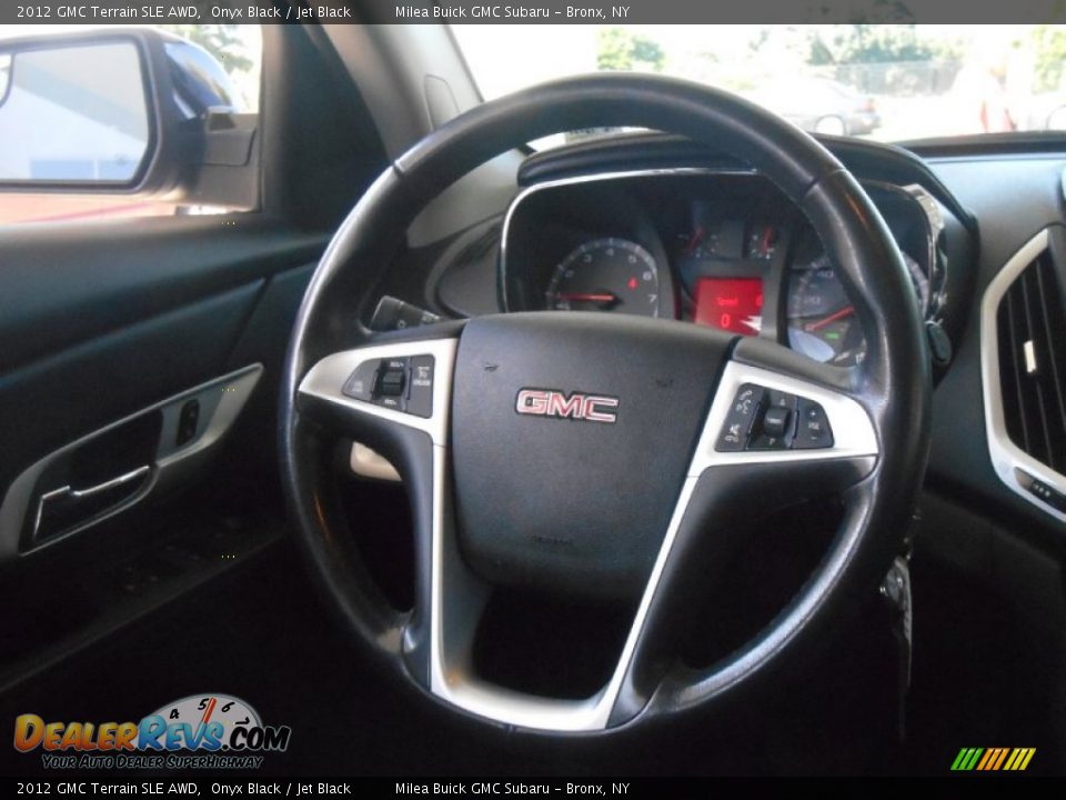 2012 GMC Terrain SLE AWD Onyx Black / Jet Black Photo #12