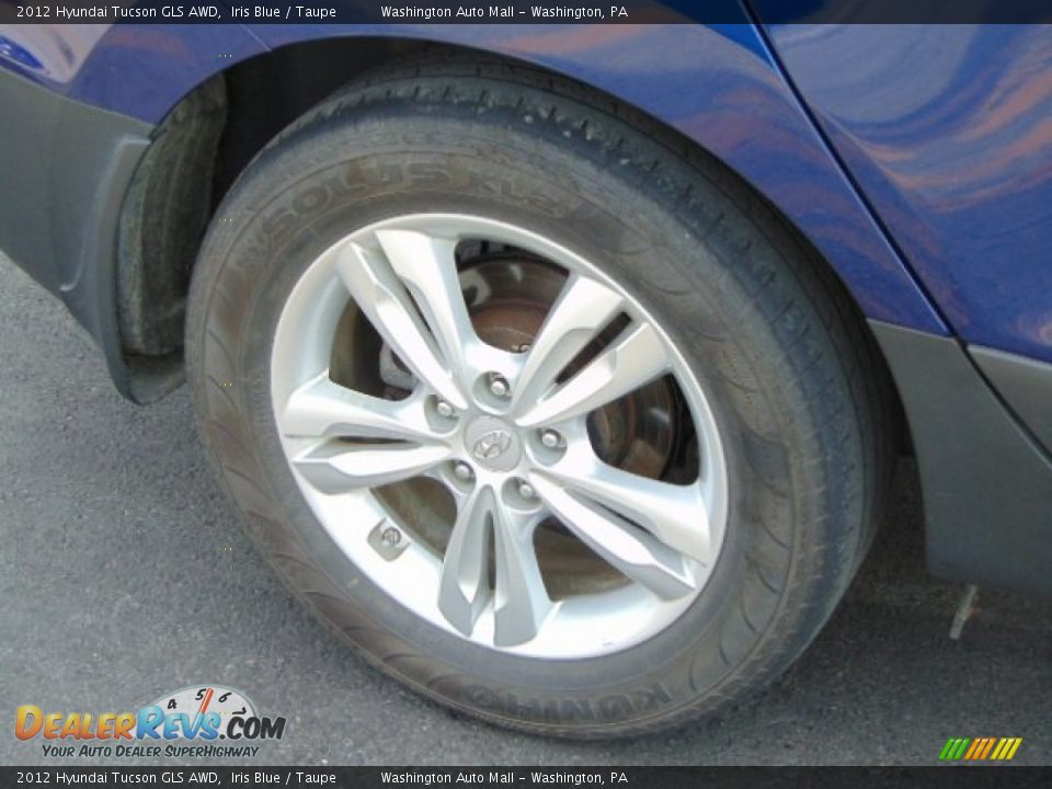2012 Hyundai Tucson GLS AWD Iris Blue / Taupe Photo #3