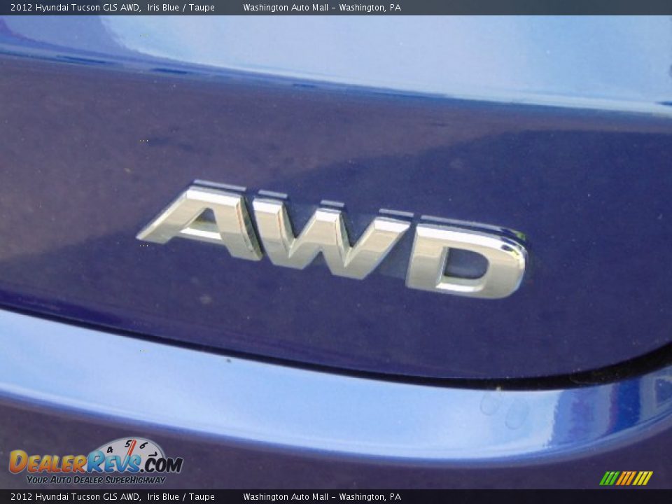 2012 Hyundai Tucson GLS AWD Iris Blue / Taupe Photo #8