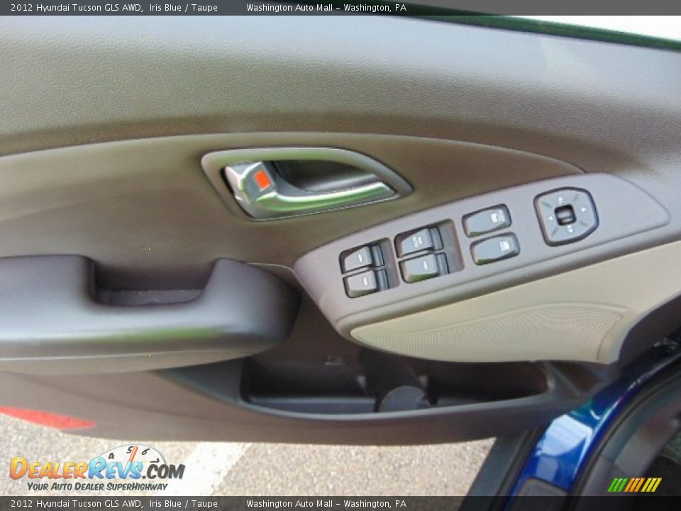 2012 Hyundai Tucson GLS AWD Iris Blue / Taupe Photo #10