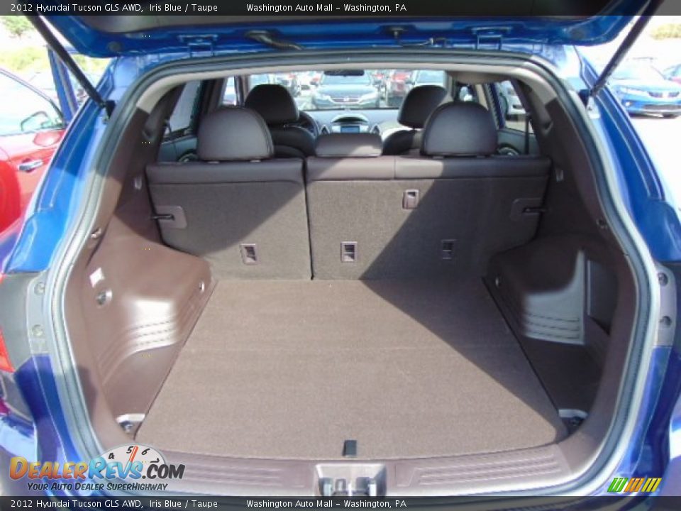 2012 Hyundai Tucson GLS AWD Iris Blue / Taupe Photo #17