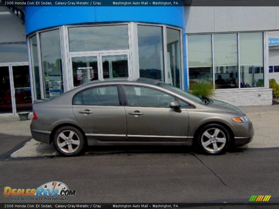 2006 Honda Civic EX Sedan Galaxy Gray Metallic / Gray Photo #2