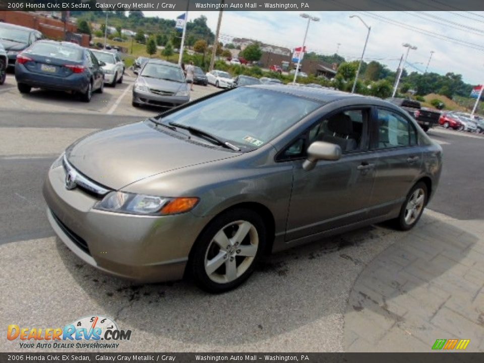 2006 Honda Civic EX Sedan Galaxy Gray Metallic / Gray Photo #5