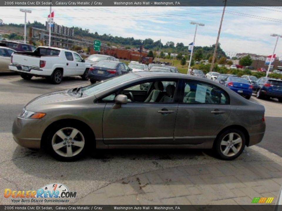 2006 Honda Civic EX Sedan Galaxy Gray Metallic / Gray Photo #6