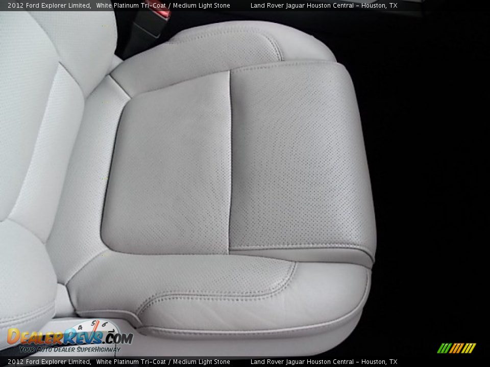 2012 Ford Explorer Limited White Platinum Tri-Coat / Medium Light Stone Photo #25