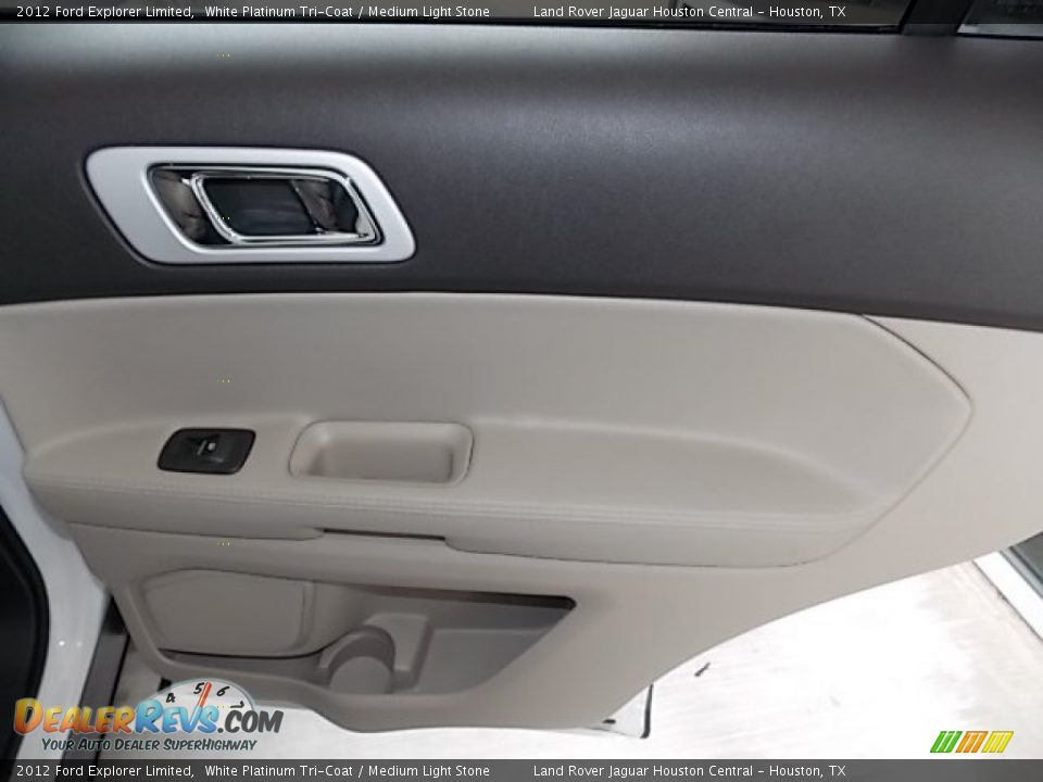 2012 Ford Explorer Limited White Platinum Tri-Coat / Medium Light Stone Photo #32