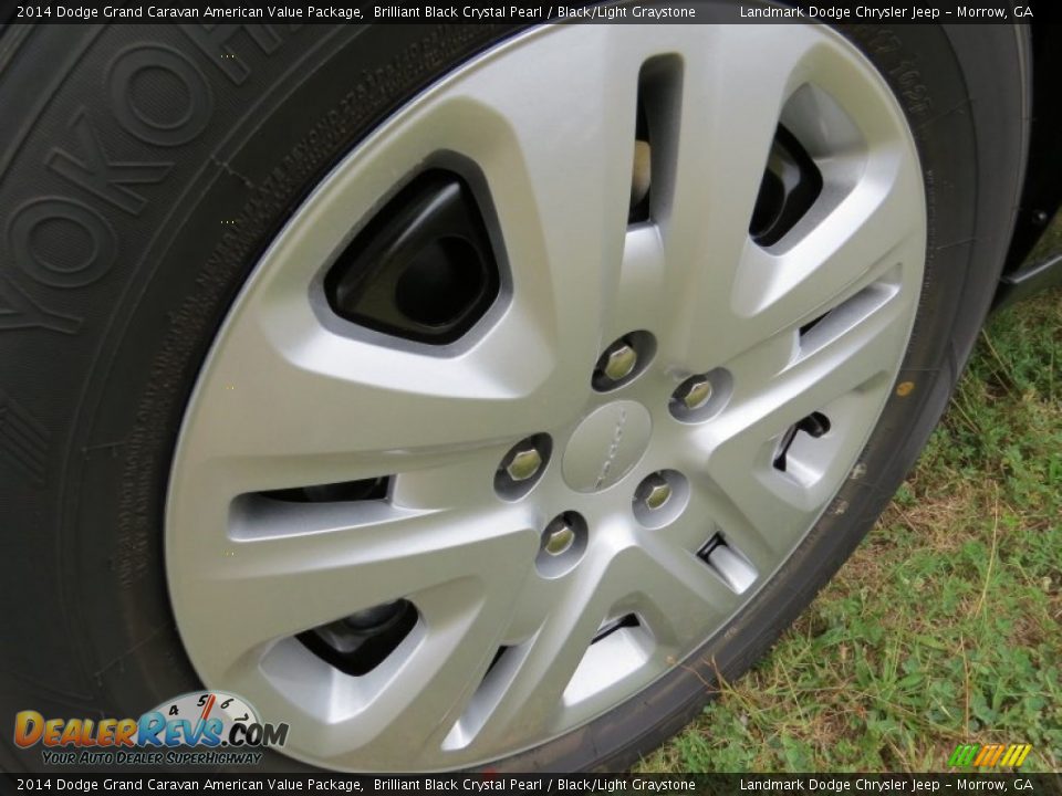 2014 Dodge Grand Caravan American Value Package Brilliant Black Crystal Pearl / Black/Light Graystone Photo #5