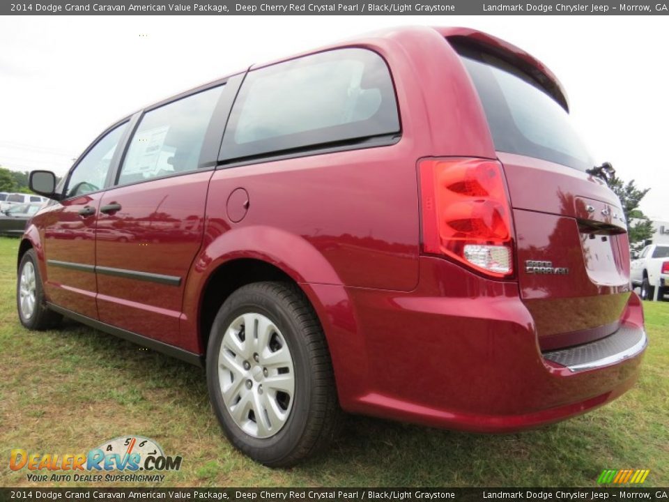2014 Dodge Grand Caravan American Value Package Deep Cherry Red Crystal Pearl / Black/Light Graystone Photo #2