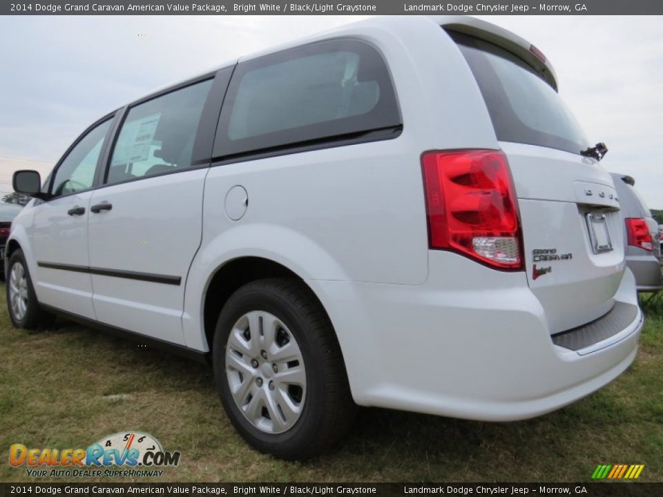 2014 Dodge Grand Caravan American Value Package Bright White / Black/Light Graystone Photo #2