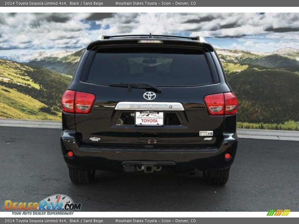 2014 Toyota Sequoia Limited 4x4 Black / Sand Beige Photo #4