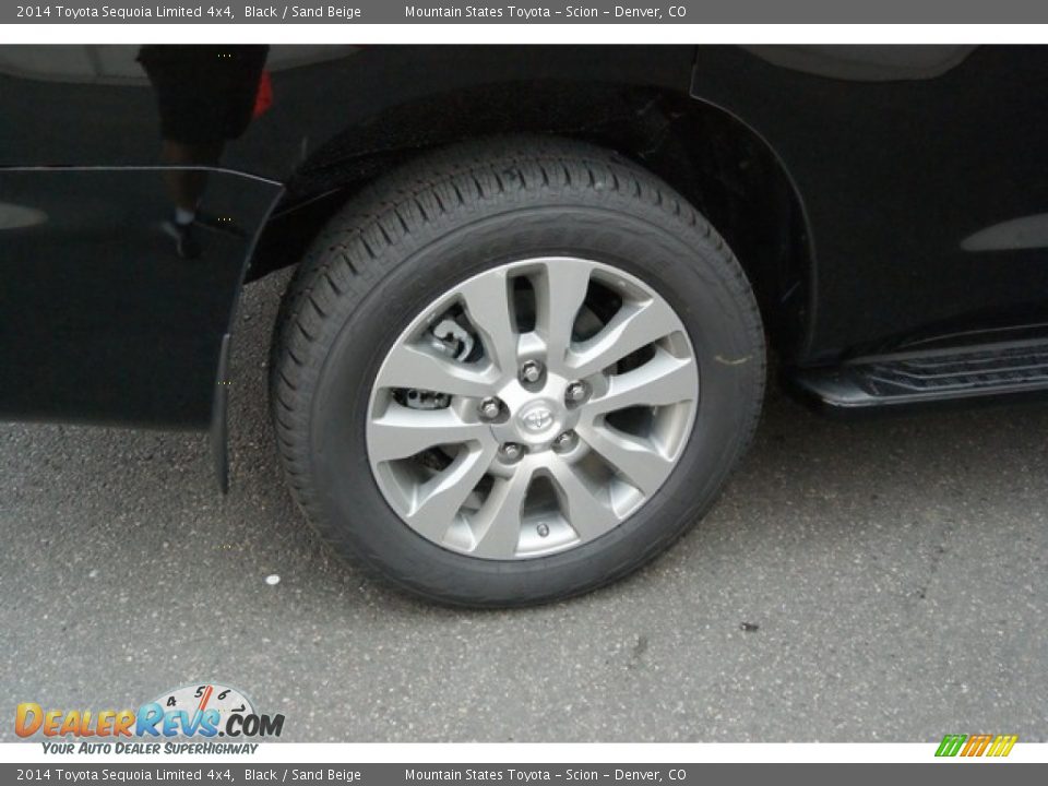 2014 Toyota Sequoia Limited 4x4 Black / Sand Beige Photo #10