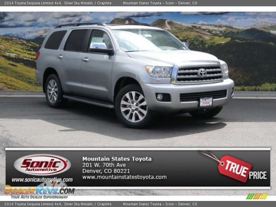 2014 Toyota Sequoia Limited 4x4 Silver Sky Metallic / Graphite Photo #1