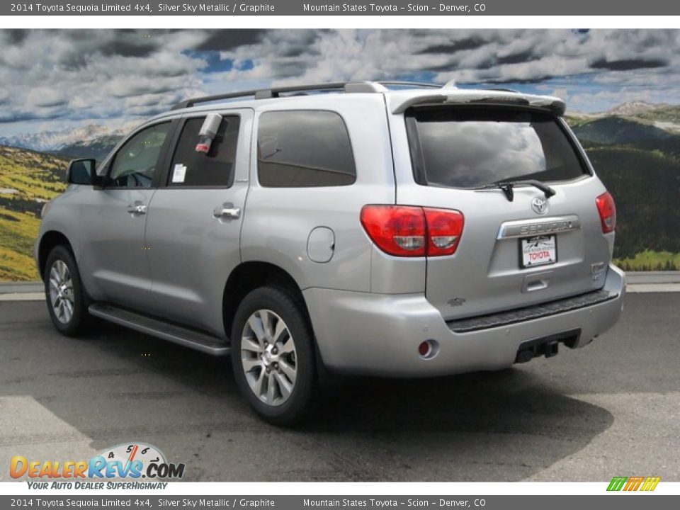 2014 Toyota Sequoia Limited 4x4 Silver Sky Metallic / Graphite Photo #3