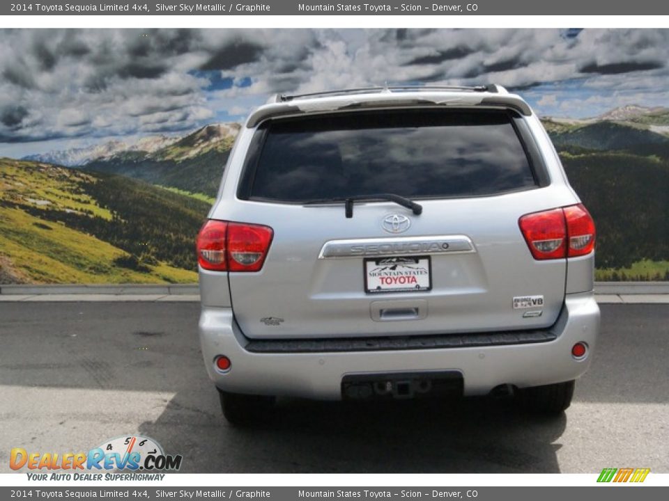 2014 Toyota Sequoia Limited 4x4 Silver Sky Metallic / Graphite Photo #4