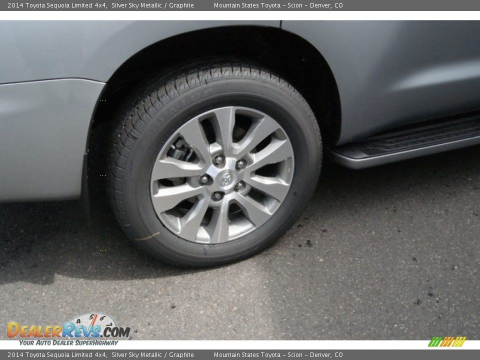 2014 Toyota Sequoia Limited 4x4 Silver Sky Metallic / Graphite Photo #10