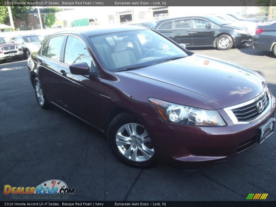 2010 Honda Accord LX-P Sedan Basque Red Pearl / Ivory Photo #2