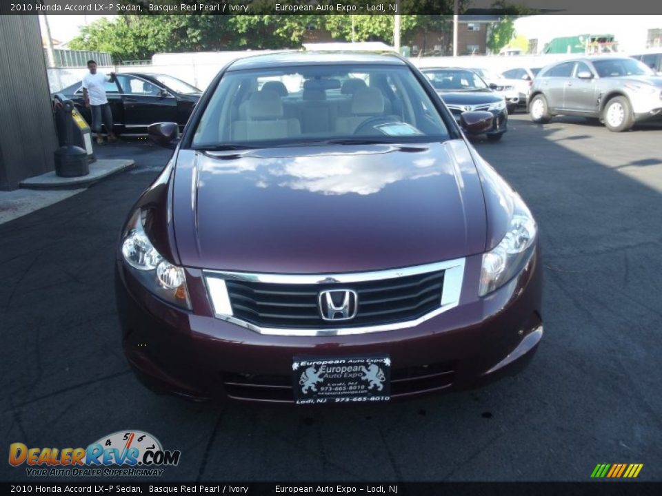 2010 Honda Accord LX-P Sedan Basque Red Pearl / Ivory Photo #6