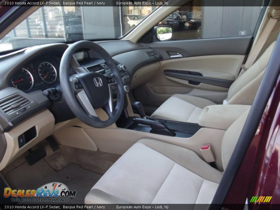 2010 Honda Accord LX-P Sedan Basque Red Pearl / Ivory Photo #7