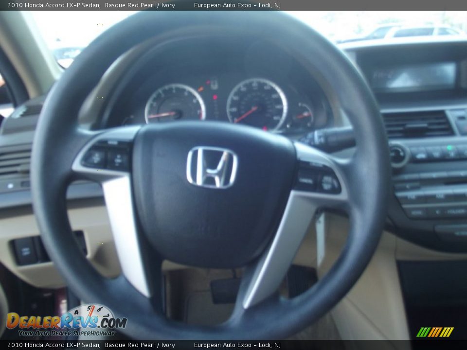 2010 Honda Accord LX-P Sedan Basque Red Pearl / Ivory Photo #16
