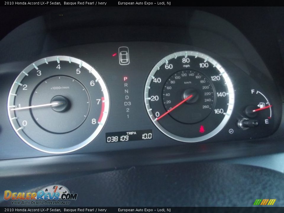 2010 Honda Accord LX-P Sedan Basque Red Pearl / Ivory Photo #17